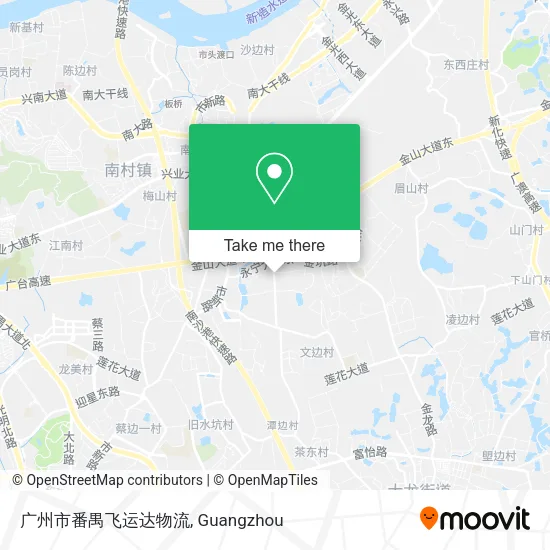 广州市番禺飞运达物流 map