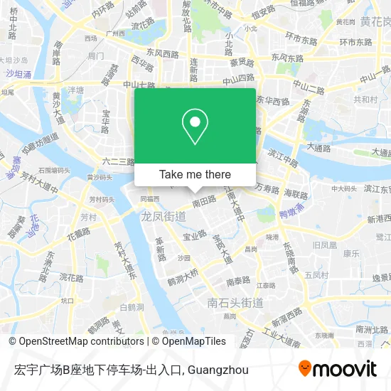 宏宇广场B座地下停车场-出入口 map