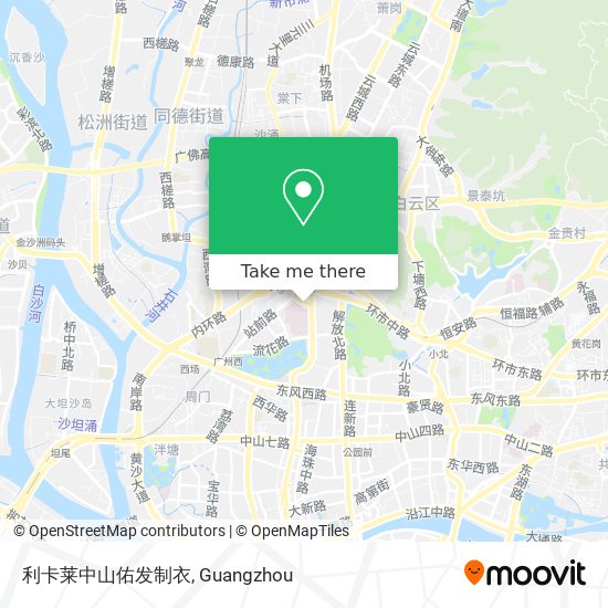 利卡莱中山佑发制衣 map