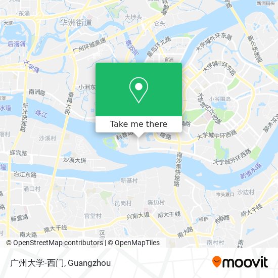 广州大学-西门 map