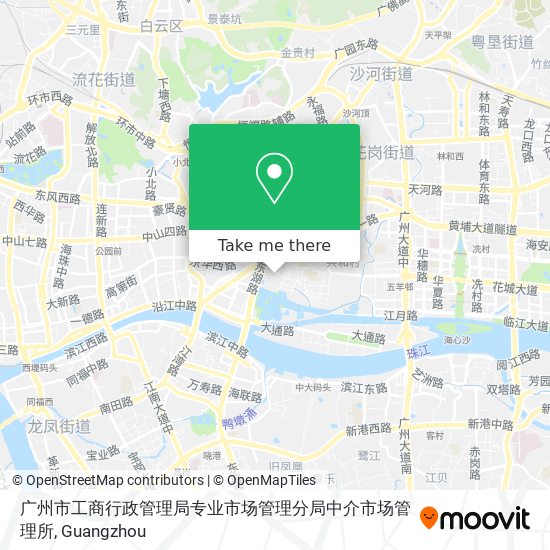 广州市工商行政管理局专业市场管理分局中介市场管理所 map