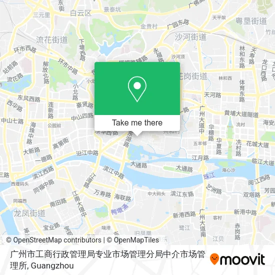 广州市工商行政管理局专业市场管理分局中介市场管理所 map