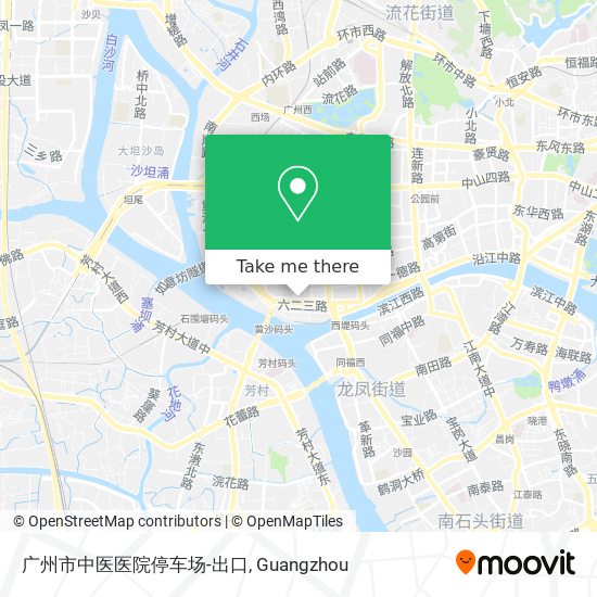 广州市中医医院停车场-出口 map