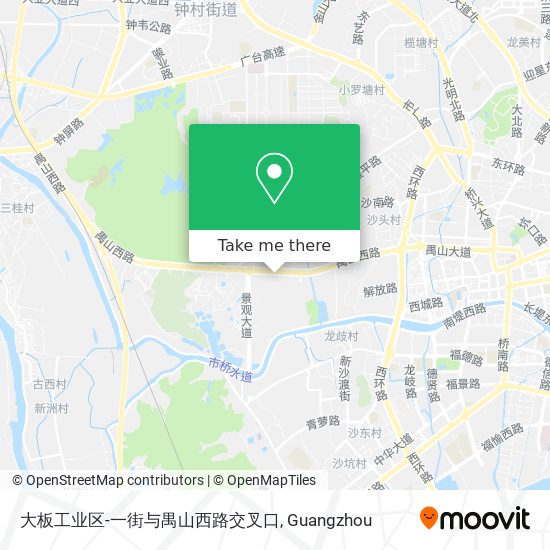 大板工业区-一街与禺山西路交叉口 map