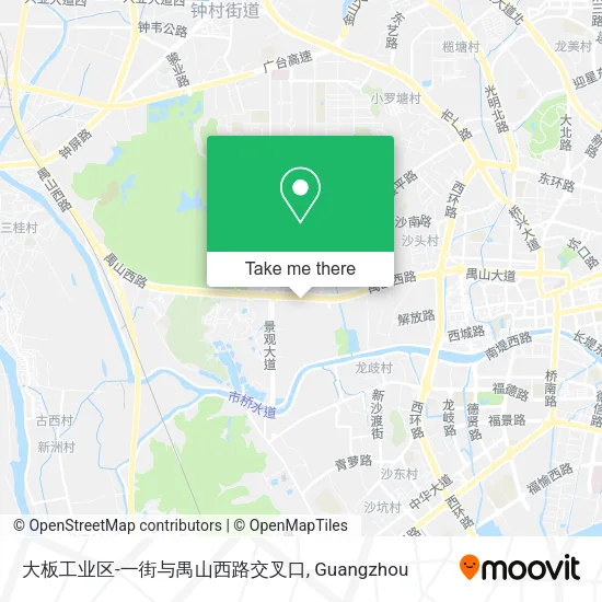 大板工业区-一街与禺山西路交叉口 map