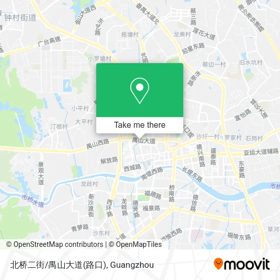 北桥二街/禺山大道(路口) map