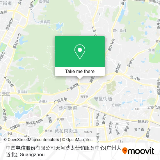 中国电信股份有限公司天河沙太营销服务中心(广州大道北) map