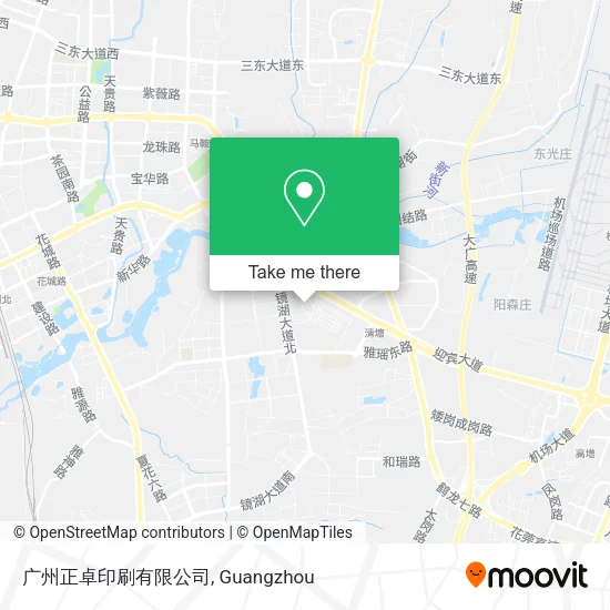 广州正卓印刷有限公司 map
