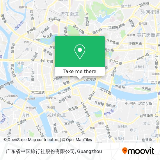 广东省中国旅行社股份有限公司 map