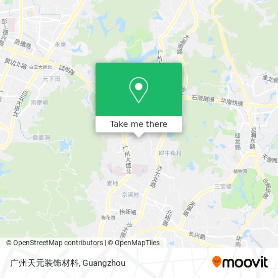 广州天元装饰材料 map