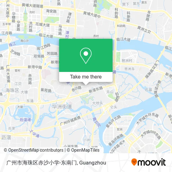 广州市海珠区赤沙小学-东南门 map