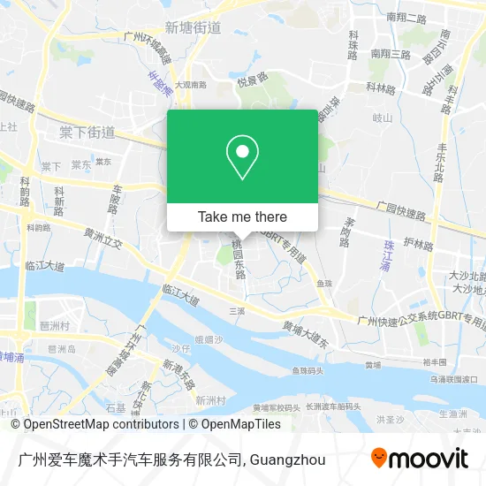 广州爱车魔术手汽车服务有限公司 map