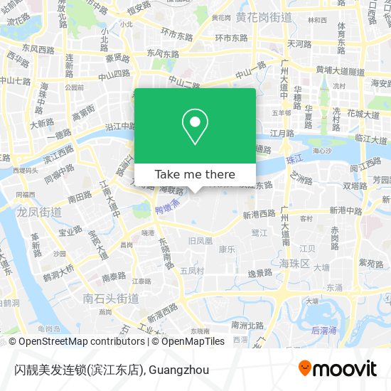 闪靓美发连锁(滨江东店) map