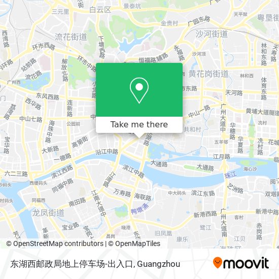 东湖西邮政局地上停车场-出入口 map