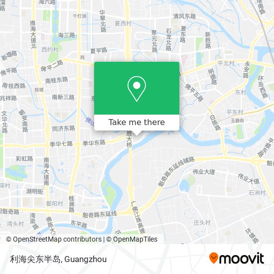 利海尖东半岛 map