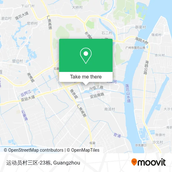 运动员村三区-23栋 map