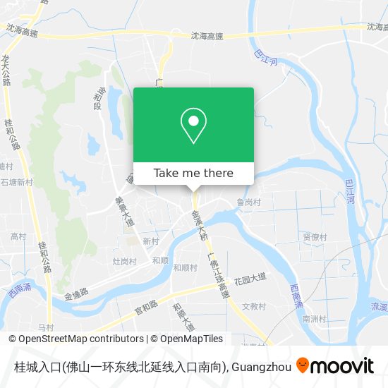 桂城入口(佛山一环东线北延线入口南向) map