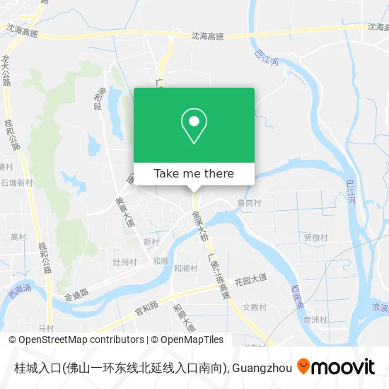 桂城入口(佛山一环东线北延线入口南向) map
