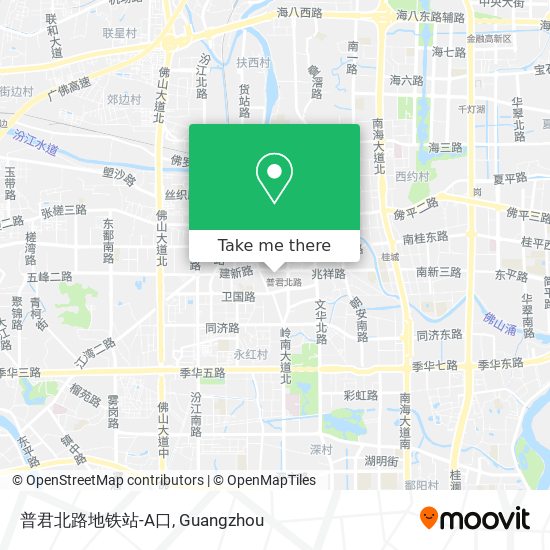 普君北路地铁站-A口 map
