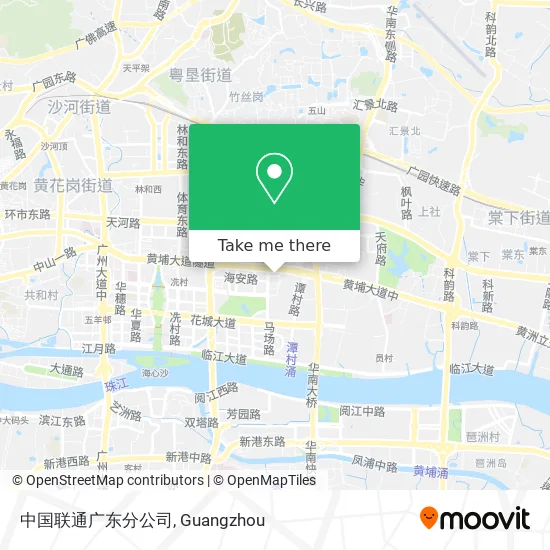 中国联通广东分公司 map