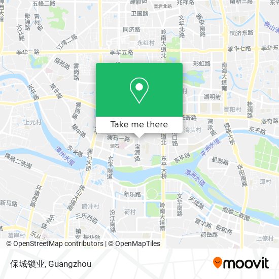 保城锁业 map