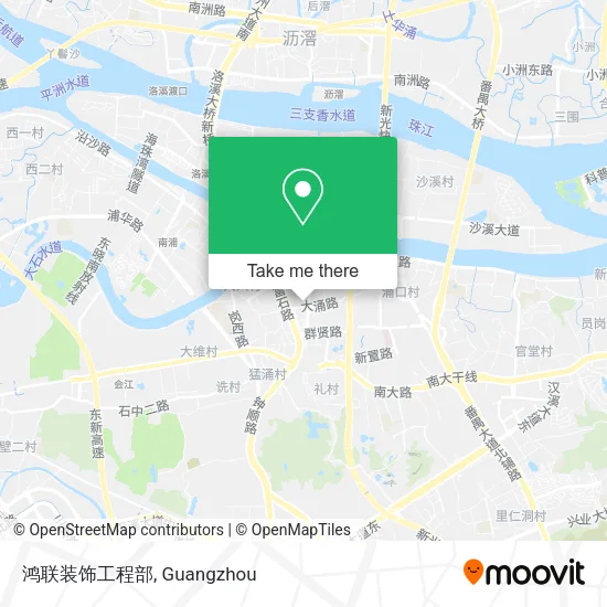 鸿联装饰工程部 map
