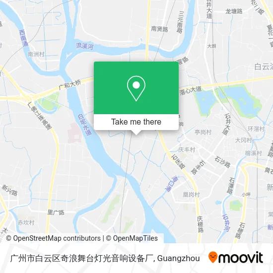 广州市白云区奇浪舞台灯光音响设备厂 map