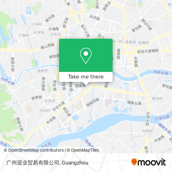 广州迎业贸易有限公司 map