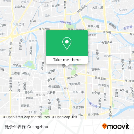 甄余钟表行 map