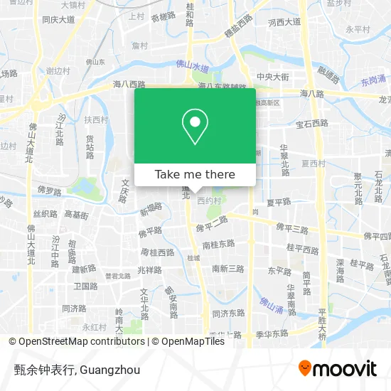 甄余钟表行 map