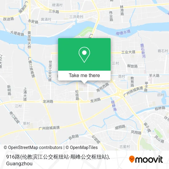 916路(伦教滨江公交枢纽站-顺峰公交枢纽站) map