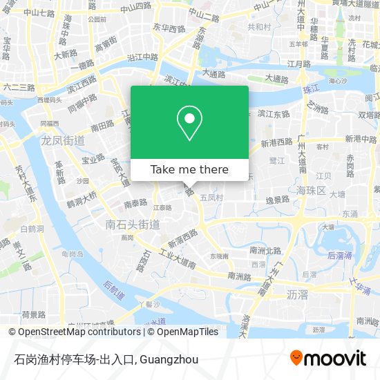 石岗渔村停车场-出入口 map