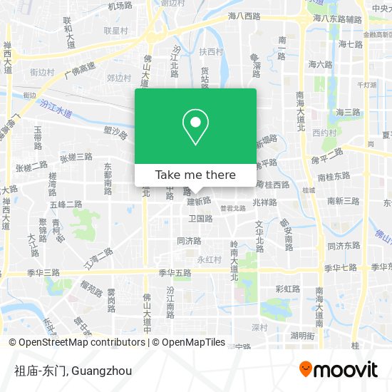 祖庙-东门 map