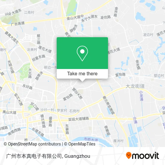 广州市本真电子有限公司 map