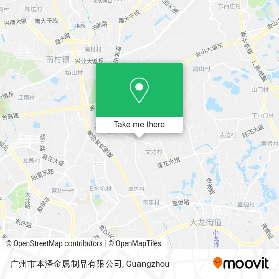 广州市本泽金属制品有限公司 map