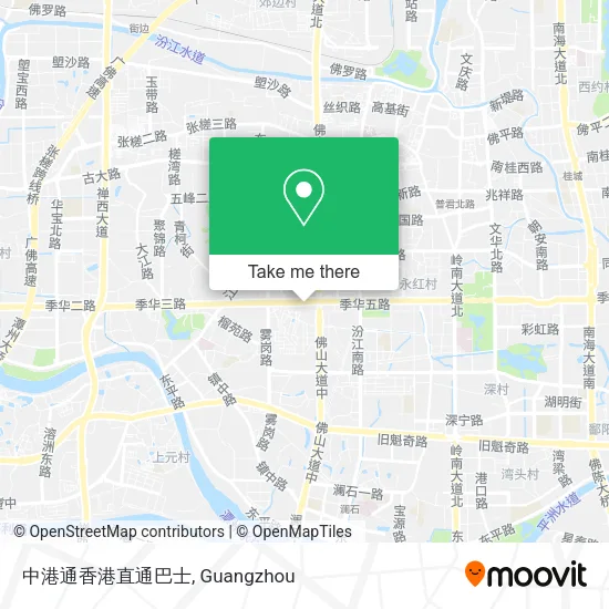 中港通香港直通巴士 map
