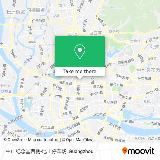 中山纪念堂西侧-地上停车场 map