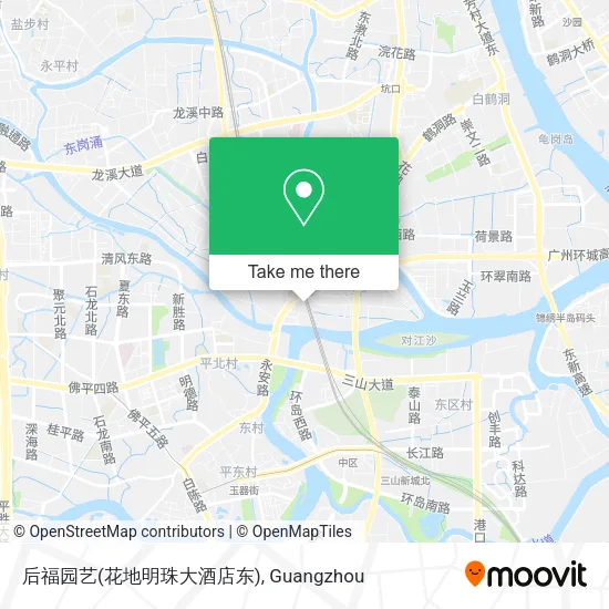后福园艺(花地明珠大酒店东) map