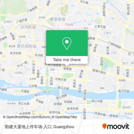 勤建大厦地上停车场-入口 map