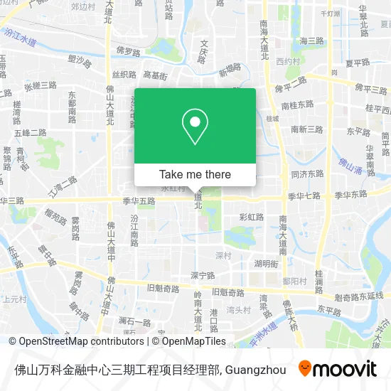 佛山万科金融中心三期工程项目经理部 map