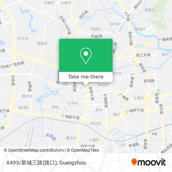 X493/新城三路(路口) map