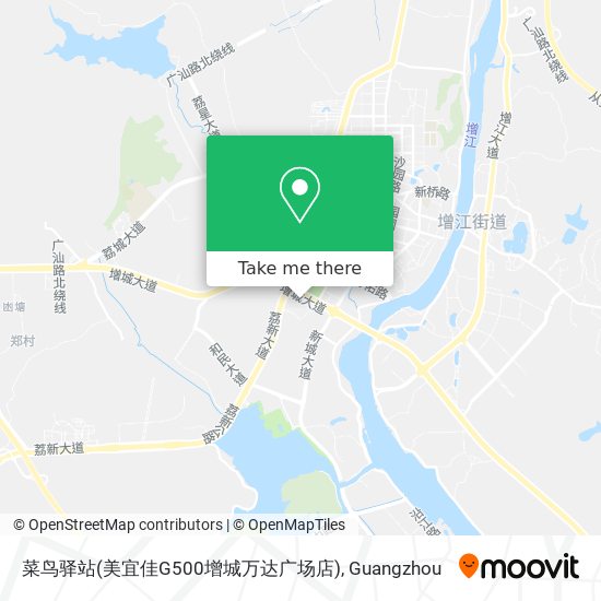 菜鸟驿站(美宜佳G500增城万达广场店) map
