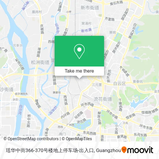 瑶华中街366-370号楼地上停车场-出入口 map