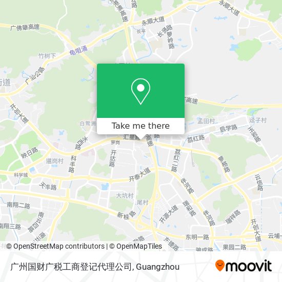 广州国财广税工商登记代理公司 map