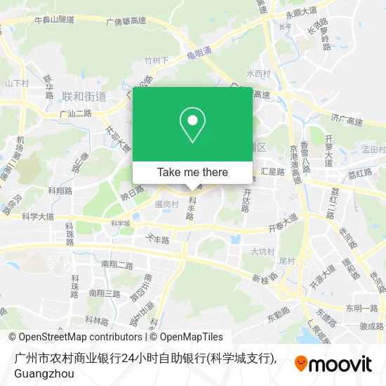广州市农村商业银行24小时自助银行(科学城支行) map