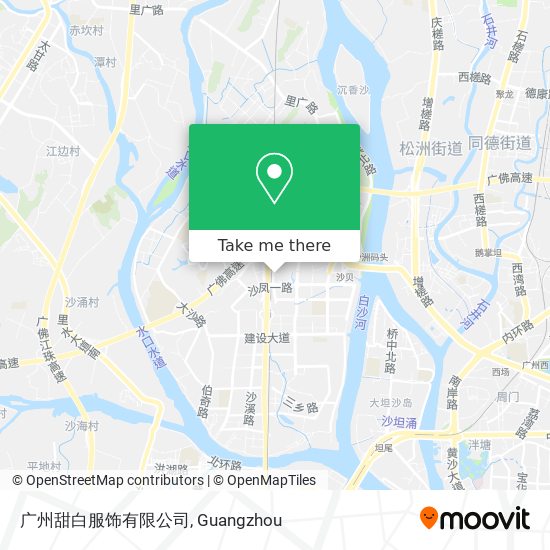 广州甜白服饰有限公司 map