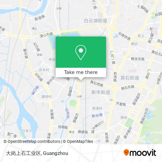 大岗上石工业区 map