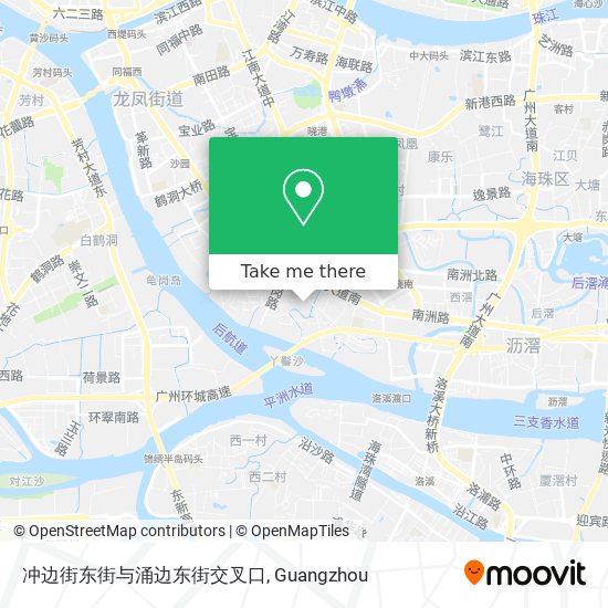 冲边街东街与涌边东街交叉口 map
