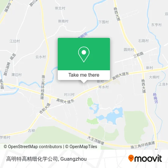 高明特高精细化学公司 map