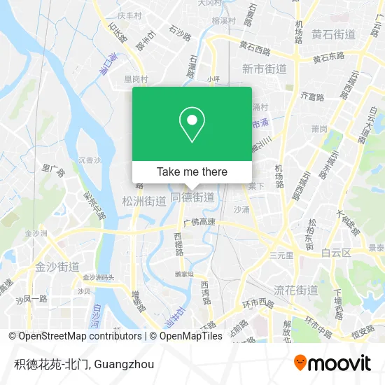 积德花苑-北门 map